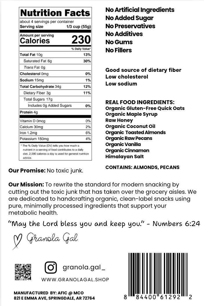 Granola Gal French Toast Granola, 8oz Bag